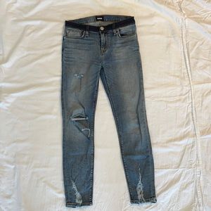 Hudson two toned ripped jeans size 26